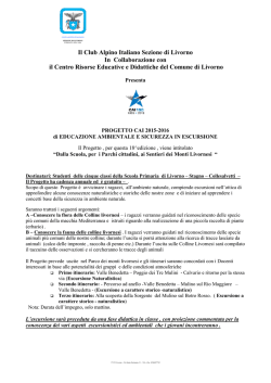 Il Club Alpino Italiano Sezione di Livorno In