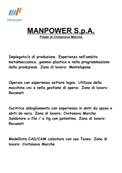 Offerte MANPOWER Civitanova Marche