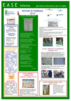 EASE informa FEBBRAIO 2015 - IC 16 Valpantena