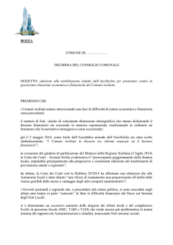 DELIBERA CONSIGLI COMUNALI anci