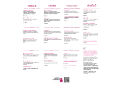Il nostro menu - Salotto Culinario