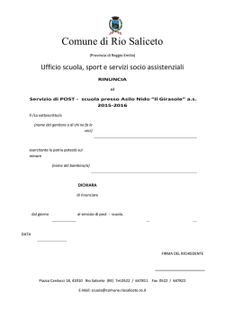 disdetta servizio post-scuola a.s. 2015-2016