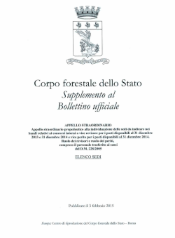 Leggi tutto - UGL Corpo Forestale
