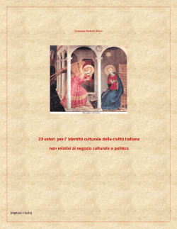 i valori non negoziabili del partito della famiglia