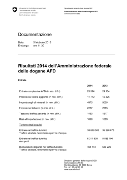 Documentazione Risultati 2014 dell`Amministrazione