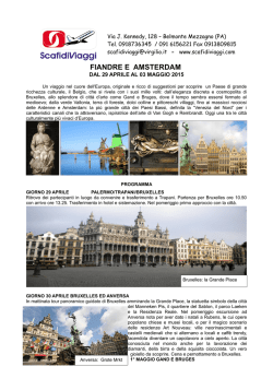 fiandre e amsterdam i* maggio