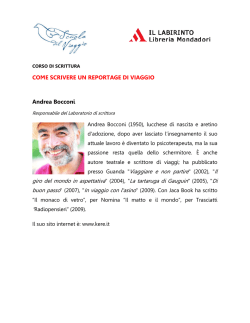COME SCRIVERE UN REPORTAGE DI VIAGGIO