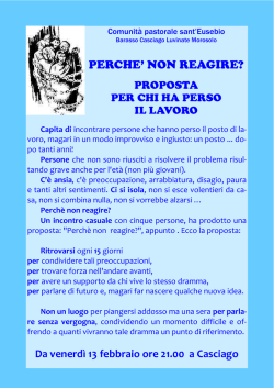 info - Comunit&agrave; Sant`Eusebio
