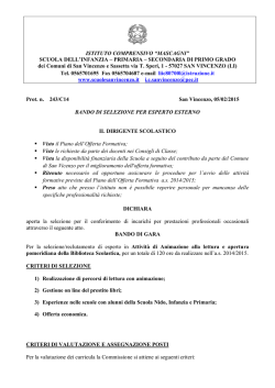 ISTITUTO COMPRENSIVO “MASCAGNI” SCUOLA DELL`INFANZIA