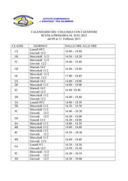 scarica il calendario