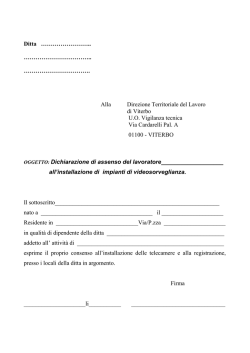Ditta - Ministero del Lavoro e delle Politiche Sociali