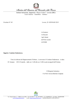 Istituto Istruzione Superiore &ldquo;Decio Celeri&rdquo; Lovere (BG)