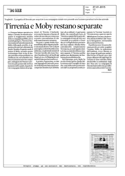 Tirrenia e Moby restano separate