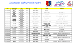 Gli incontri della settimana - ASD Roma Centro Volley