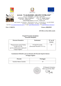 Graduatoria def. E.I. Inglese Adulti