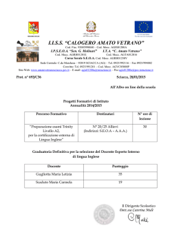 Graduatoria def. E.I. Inglese A2