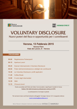 Convegno Banca Fideuram - ordine dei dottori commercialisti e