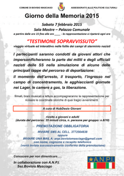 Giorno della Memoria 2015