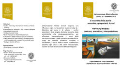 INTERNATIONAL WINTER SCHOOL PAVIA, 2