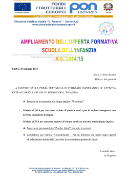 Attività extracurriculari infanzia