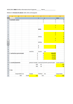 verifica gennaio 2BSA