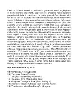 Il rookie del Moto Club Baracca