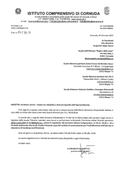 ISTlTUTO COPRESIVO Dl CQRNUDA