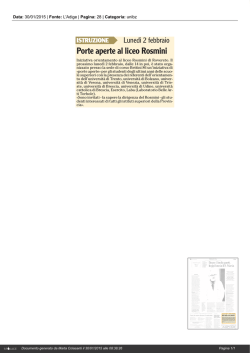 Rassegna stampa - Science South Tyrol