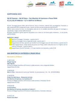HAPPYCHEESE 2015 Val di Fiemme &ndash; Val di Fassa