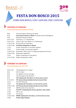 FESTA DON BOSCO 2015 - Arcidiocesi di Udine