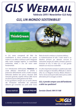 GLS, UN MONDO SOSTENIBILE!