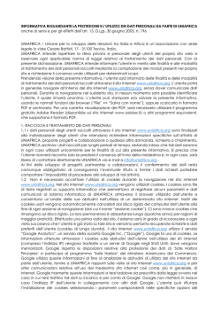 Informativa privacy UNIAFRICA