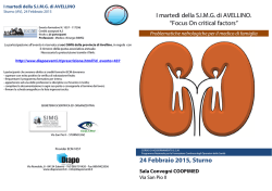 I marted&igrave; della S.I.M.G. di AVELLINO. &ldquo;Focus On