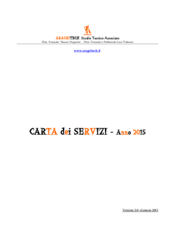 CARTA dei SERVIZI