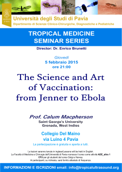 The Science and Art of Vaccination: from Jenner to Ebola