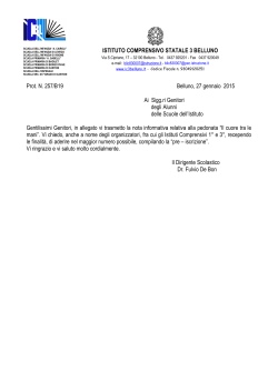 Pedonata Il cuore tra le mani - istituto comprensivo 3 belluno
