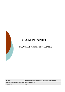 Scarica il manuale in PDF - CampusNet - Unito.it