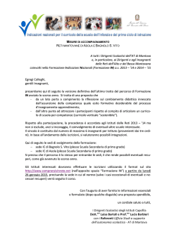 Formazione IN a.s. 2014/15 - Istituto comprensivo San Giorgio di