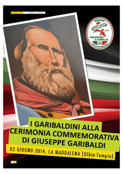 commemorazione Giuseppe Garibaldi