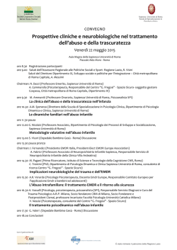Info e programma - Il Pensiero Scientifico Editore