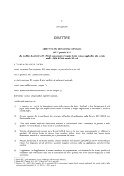 DIRETTIVA (UE) 2015/ 121 DEL CONSIGLIO - del 27