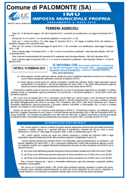 IMU TERRENI AGRICOLI 2014