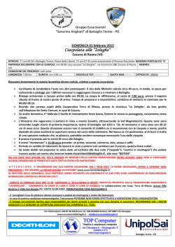 Domenica 1 Febbraio 2015 - Gita sulla Neve