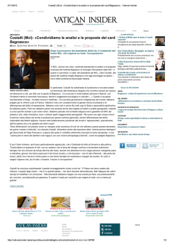 Costalli (Mcl): «Condividiamo le analisi e le