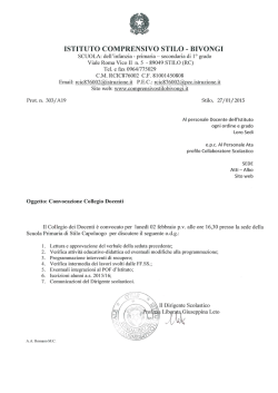 ISTITUTO COMPRENSIVO STILO