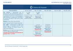 Calendario settimanale