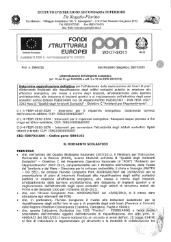 Consulta la determina. - Liceo scientifico statale G. De Rogatis