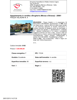20861 PIAZZA VELADINI N. 4 - Agenzia immobiliare a Brugherio