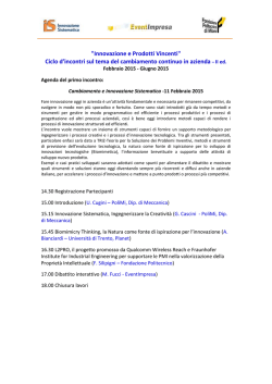 Innovazione e Prodotti Vincenti - Fondazione Politecnico di Milano