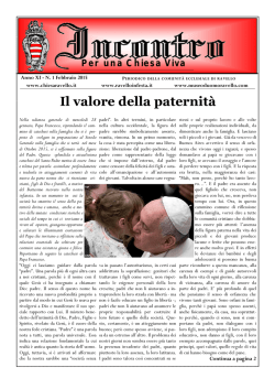 Il valore della paternit&agrave;